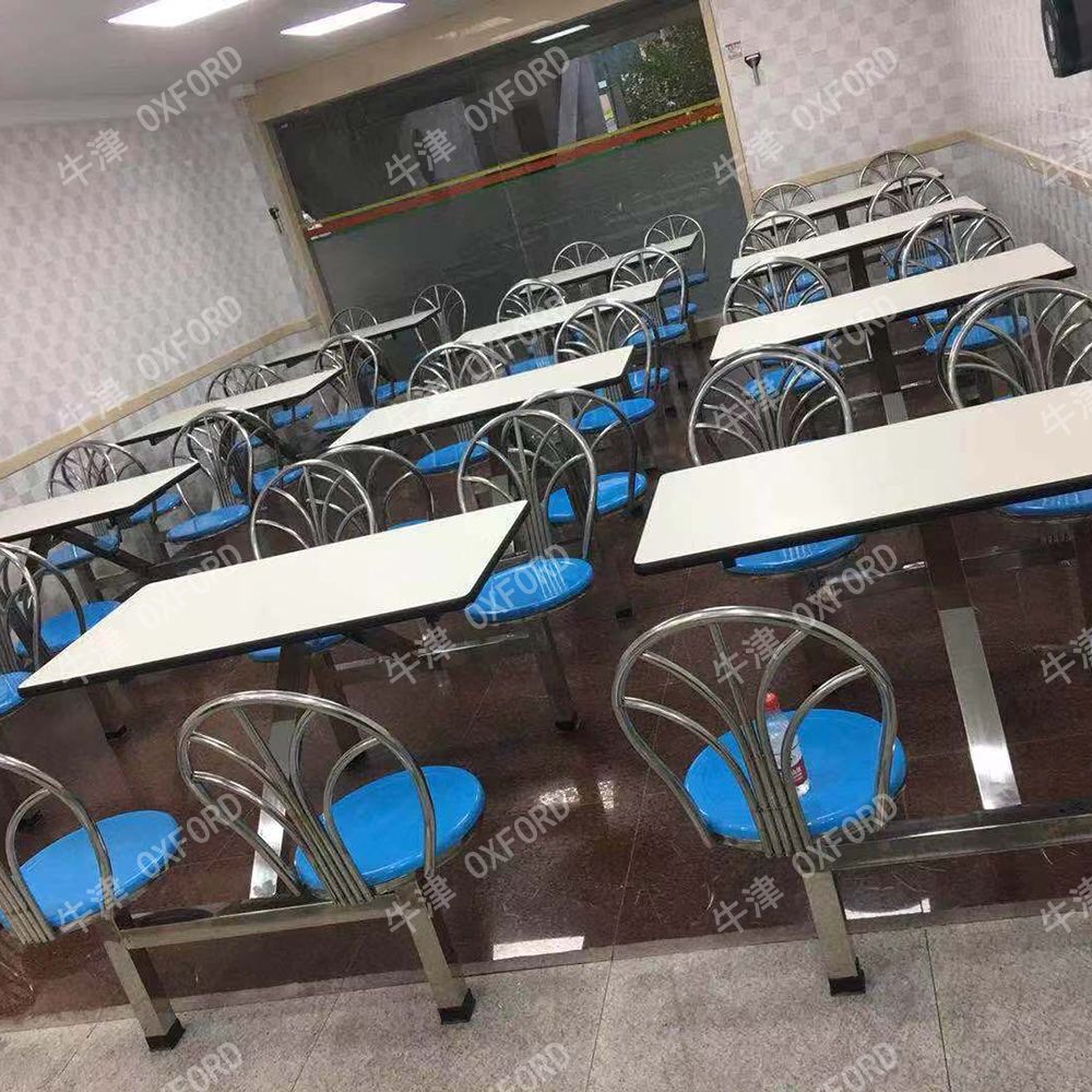 FRP Dinning Table for Four Can Be Used in School Canteen and Restaurant