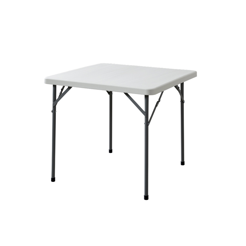 Space Saving Patio Garden Outdoor Restaurant Small Hard White Plastic Folding Table Furniture Dining Room Folding Dining Table