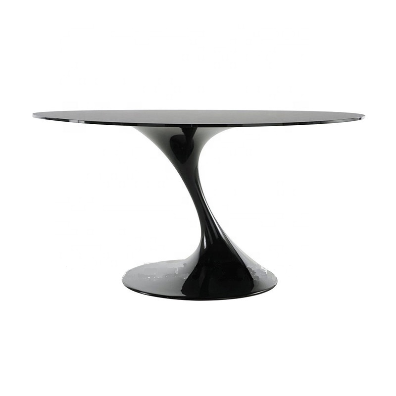 Modern Designer Round Fiberglass Shell Dining Table Outdoor Table Italian Furniture