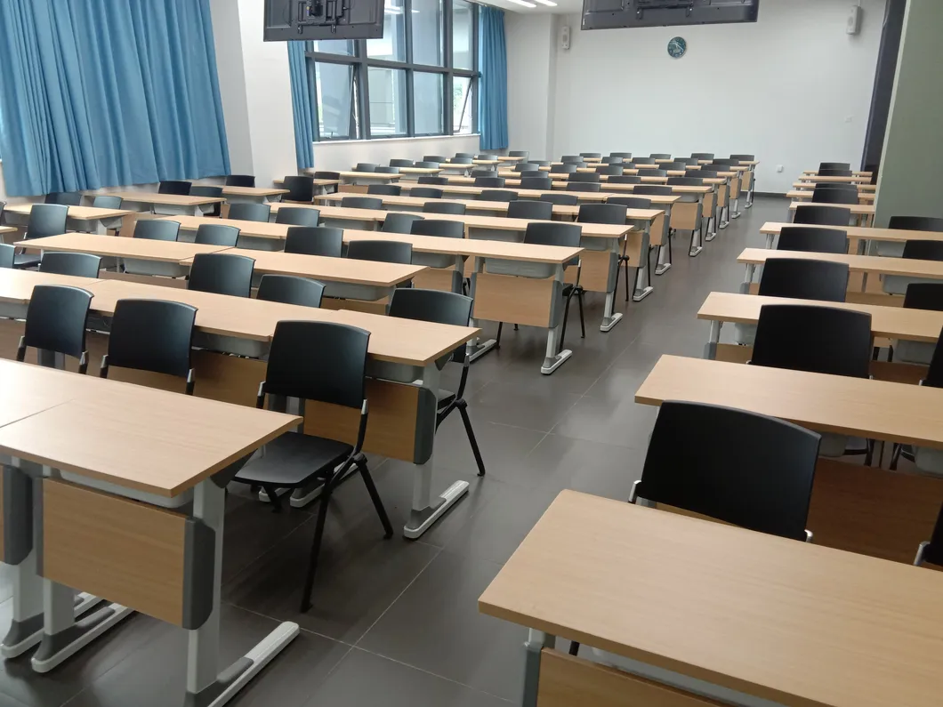 Classroom Double Student Desk and Chair Detailed 1