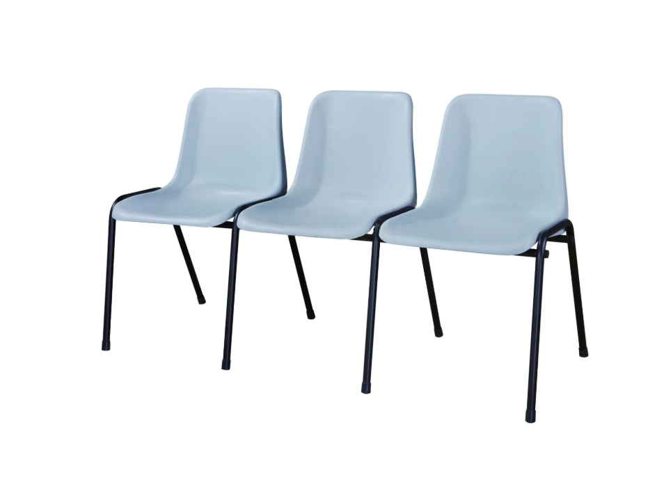 Colorful Foldable Plastic Chairs with Wooden Tablet Holder