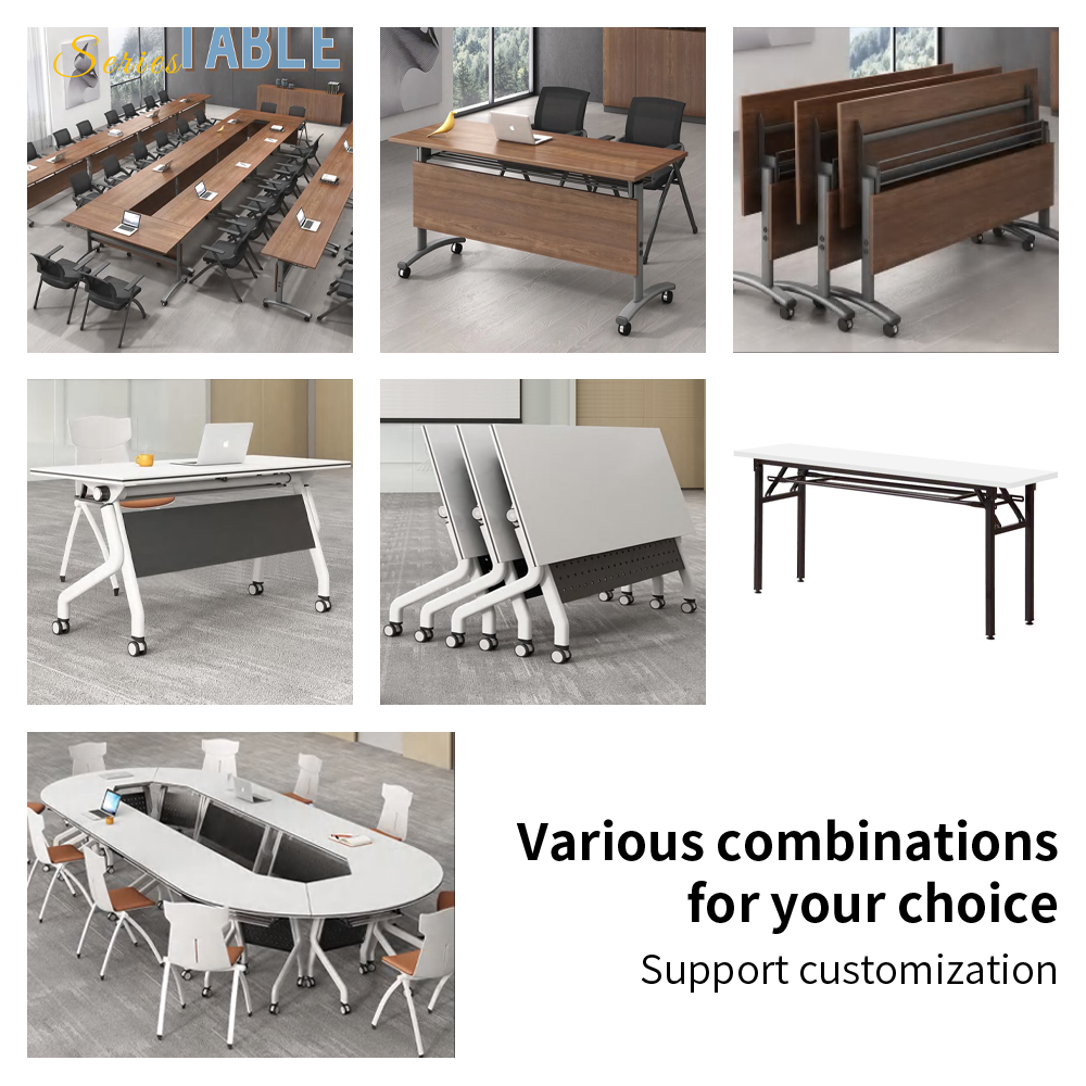 Customizable Folding Table Space Saving Conference Table Work Office Meeting Table Office Desk Mesa De Conferencias Plegable