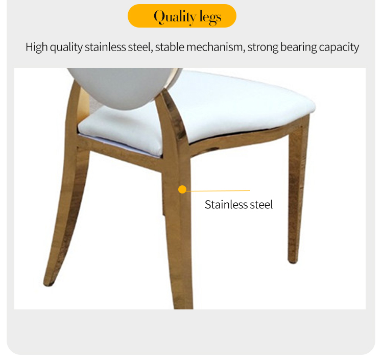 Wholesale Luxury Silver Back Round Blue Upholstered Padded Throne Stainless Steel Hotel Party Event Dining Banquet Wedding Chair