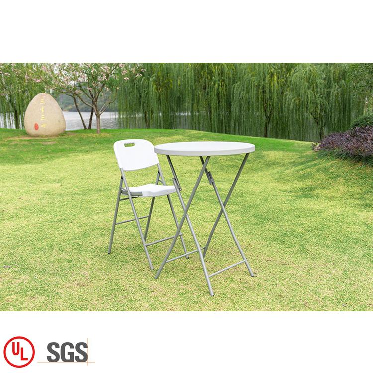 Bulk Cheap Folding Stainless High Top Folding Cocktail Table Round Plastic Folding Cocktail Table