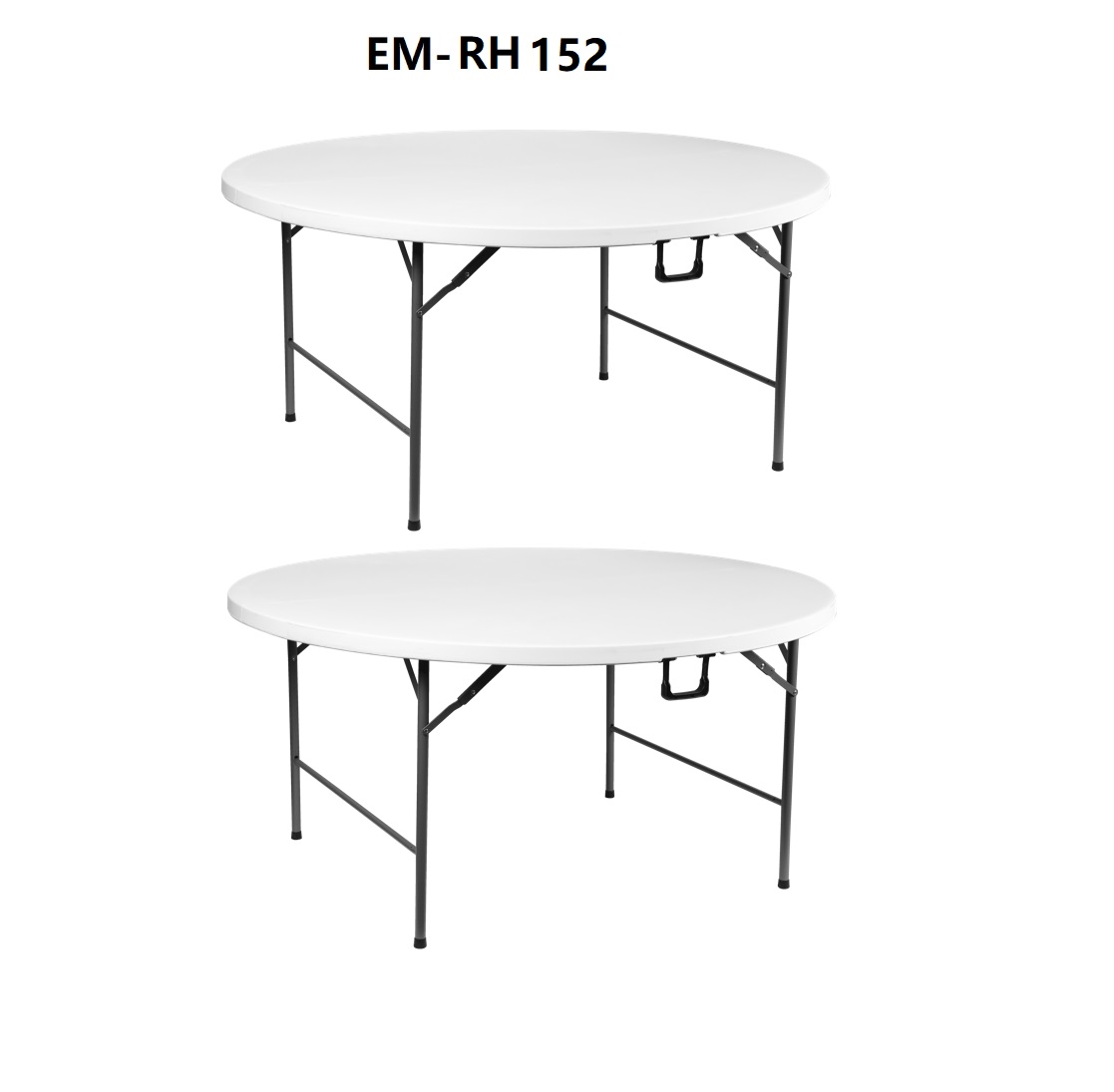 5FT Folding Round Table with HDPE Top for Outdoor furniture