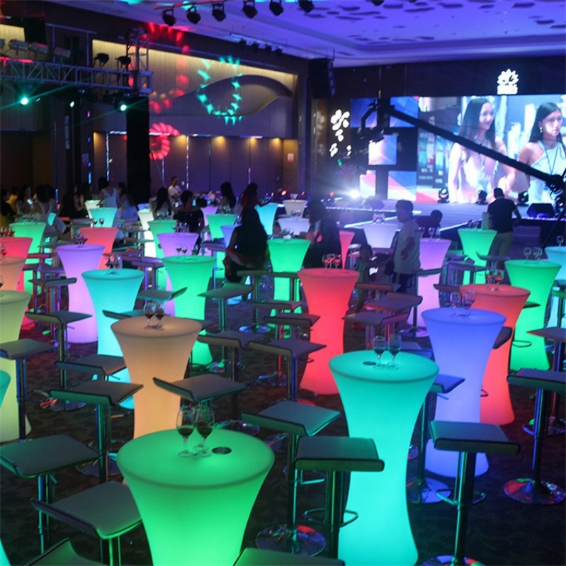 Commercial Night Club Modern bar Table Hot Sale Party Led Table for Party Customized Illuminated Cocktail Tables for bar Decor