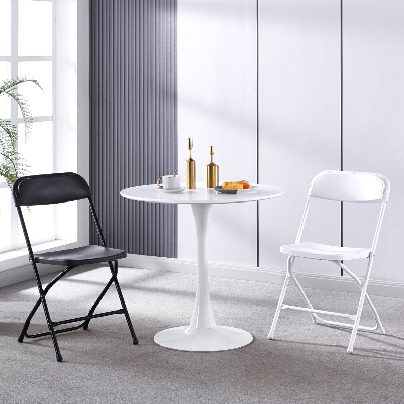 Wholesale Commercial Outdoor Garden Portable Modern Design Plastic Folding Dining Chairs White Living Room Wedding Event