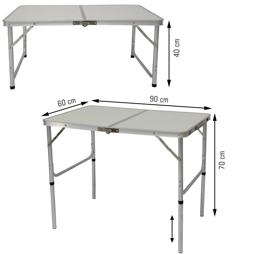 Aluminum Customized Outdoor Furniture 90cm Small Foldable Table Picnic Folding Camping Table Lightweight Portable Table