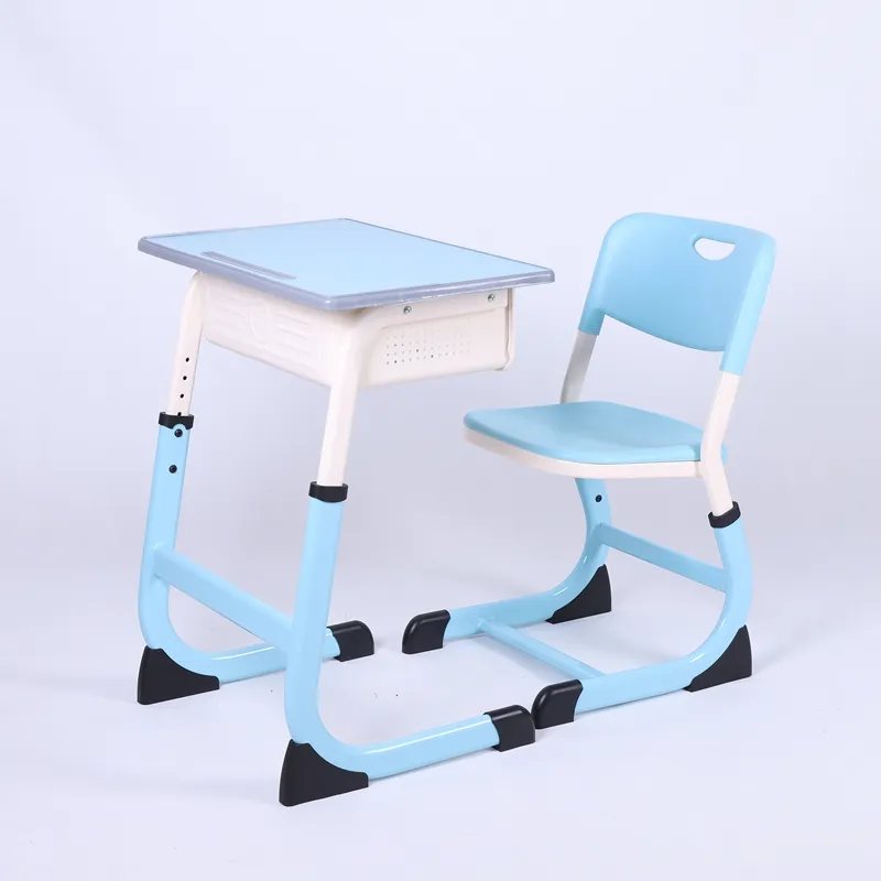 Detailed school study desk view