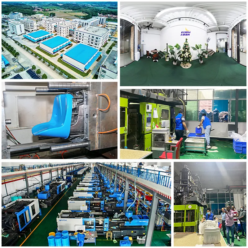 Factory production site facilities view