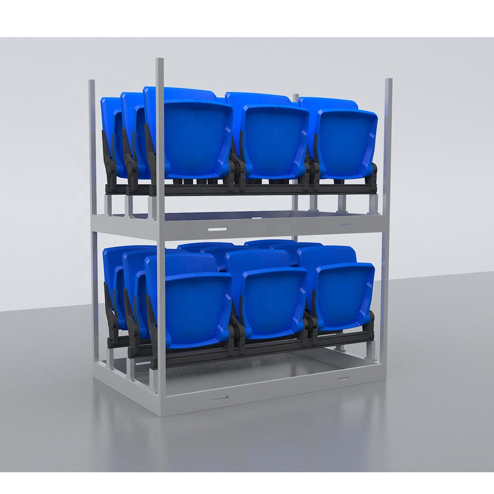 Avant Sports Modular Stackable Stadium Chairs | Foldable Quick-Install &amp; Space-Saving | For Arenas Events HDPE Temporary Seating