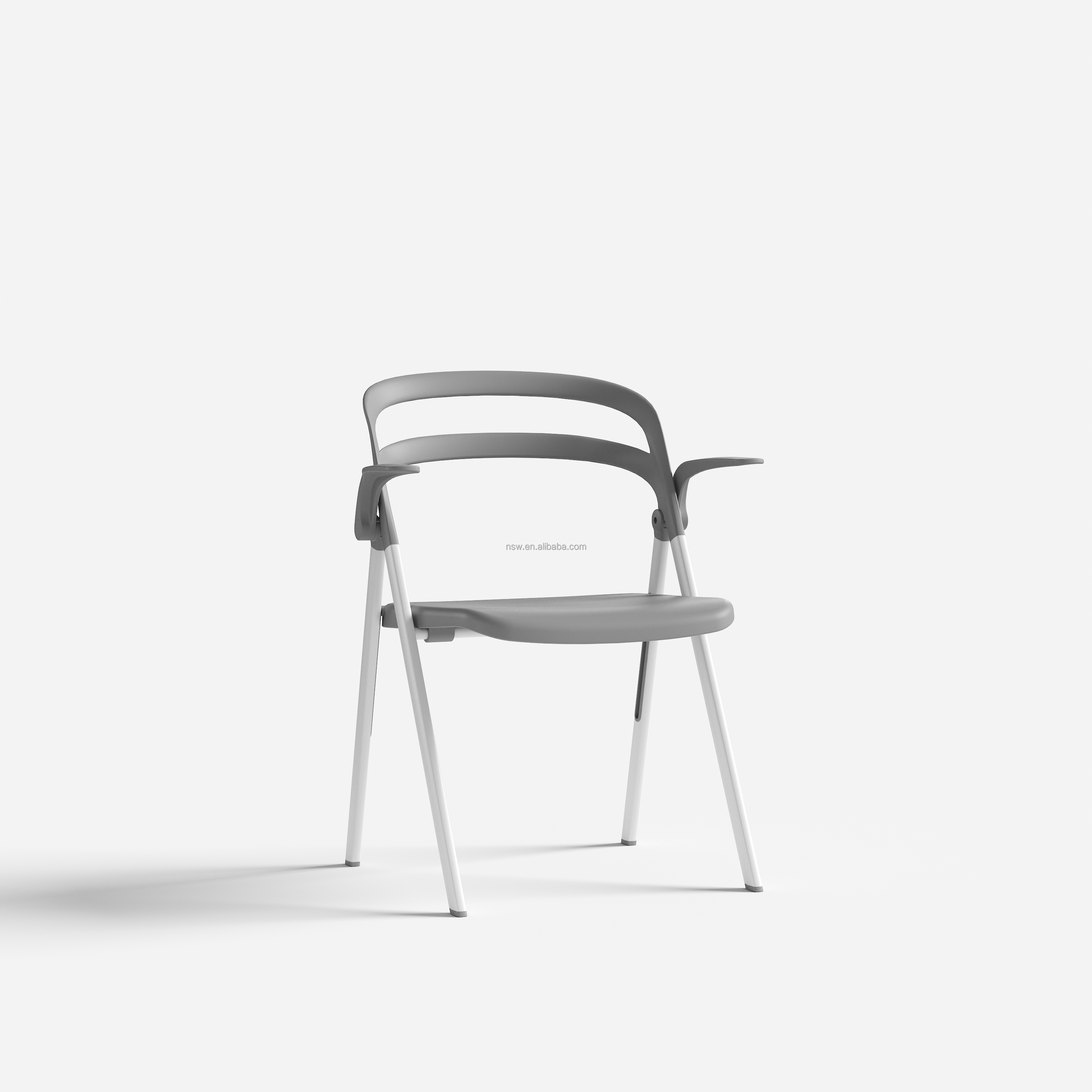 Hot Sale Cheap Colorful Modern Party PP Plastic Outdoor and Indoor Convenient Plastic Folding Chair With Armrest