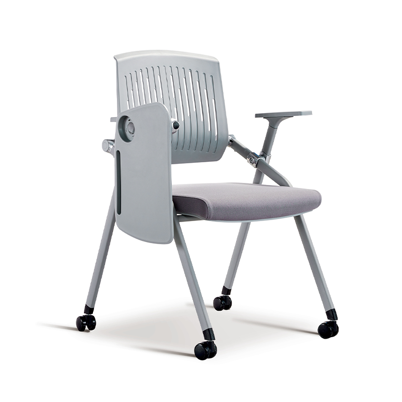 University School Plastic Back Stackable Folding Office Training Room Chair with Wheels