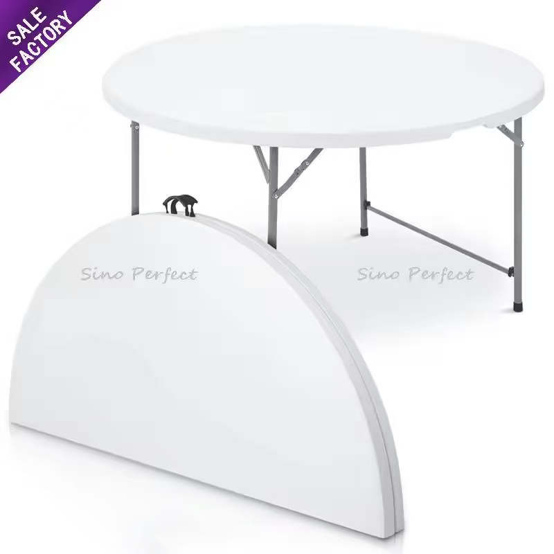 Cheap Foshan Factory 6ft Plastic Folding Wedding Event Outdoor Dininng Table And Chair Set For Banquet