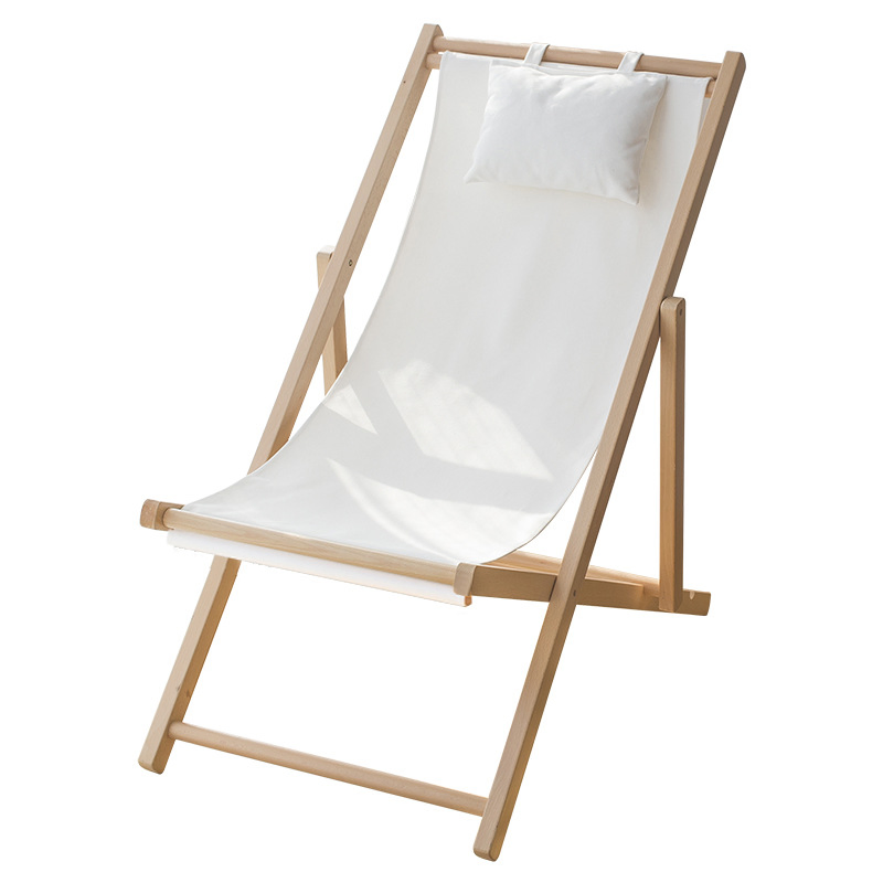 Wooden Folding Camping Leisure Picnic Fishing Lounge Recliner Deck Chair Adjustable