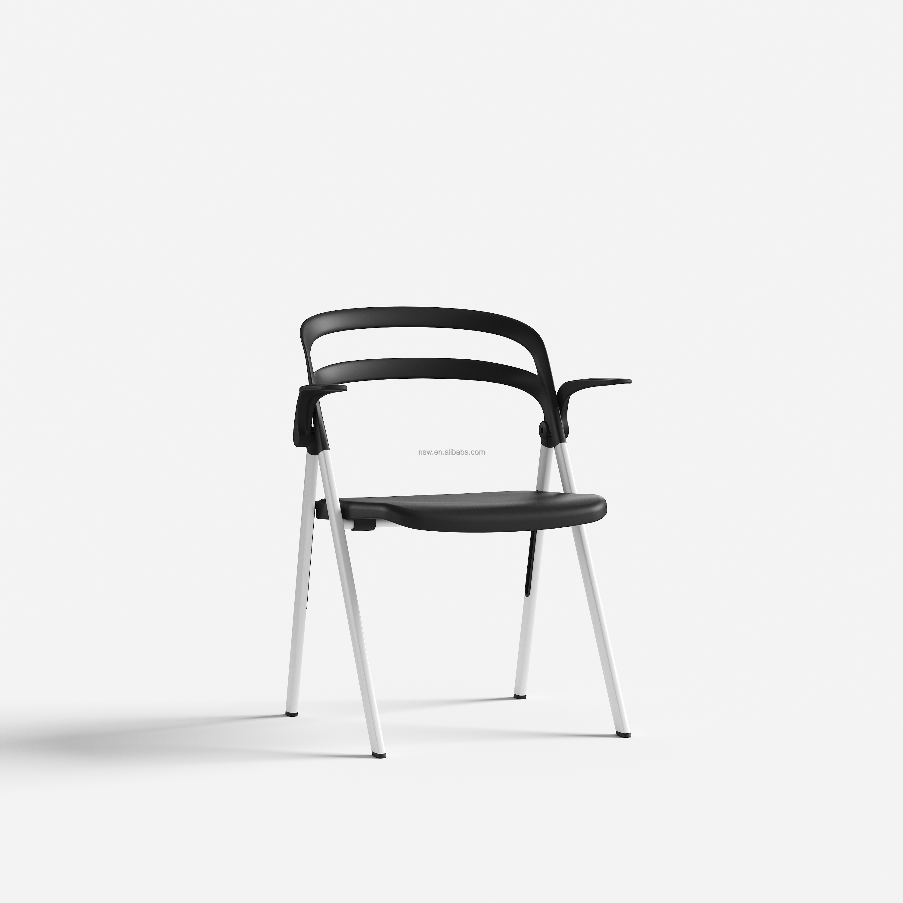 Hot Sale Cheap Colorful Modern Party PP Plastic Outdoor and Indoor Convenient Plastic Folding Chair With Armrest
