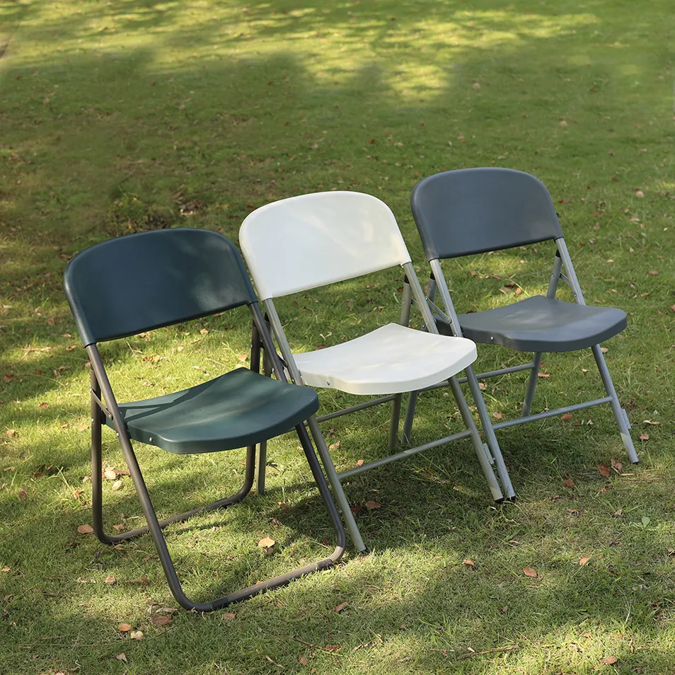 High Quality Durable Conference Office Meeting Training Injection Plastic Steel Folding Chair