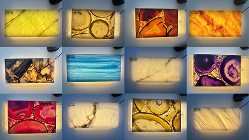 artificial alabaster stone material