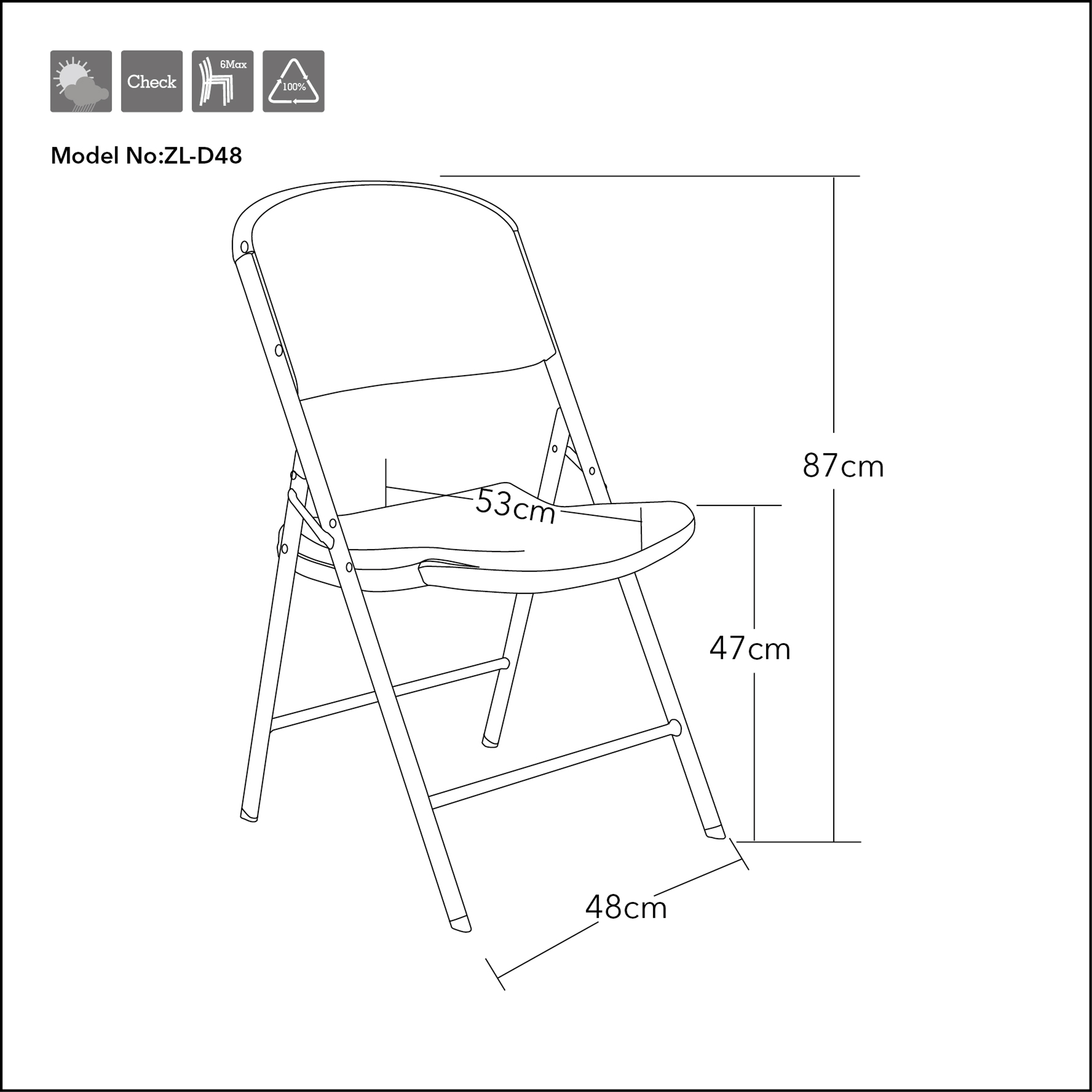 Folding Chair Structural Feature