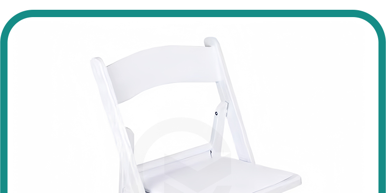 Modern White Wimbledon Plastic Folding Chairs for Event Chair Outdoor Garden Dining Event Hall Weddings Parties Durable