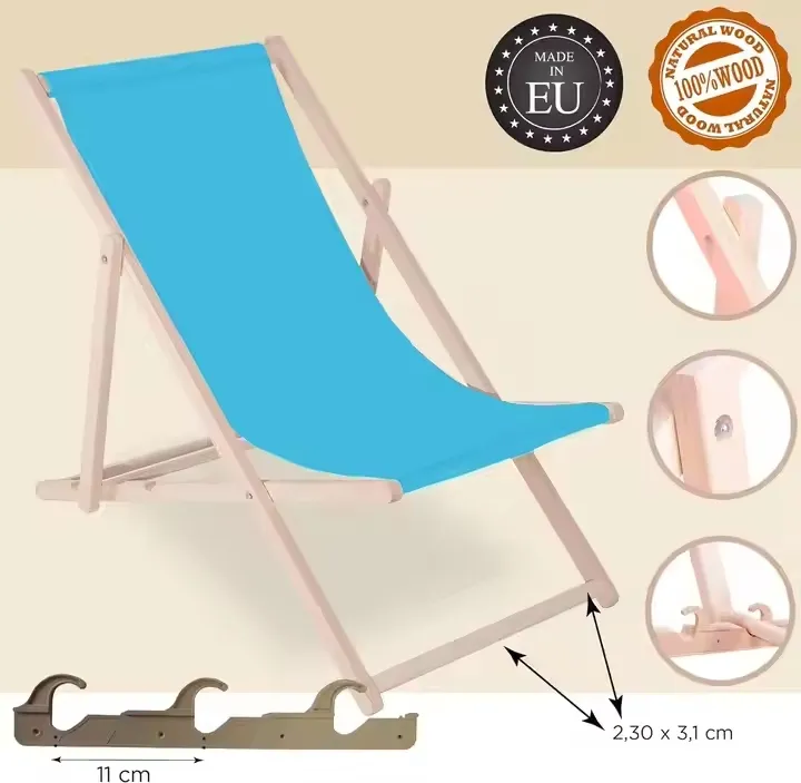 Wooden Folding Beach Chair Detail 5