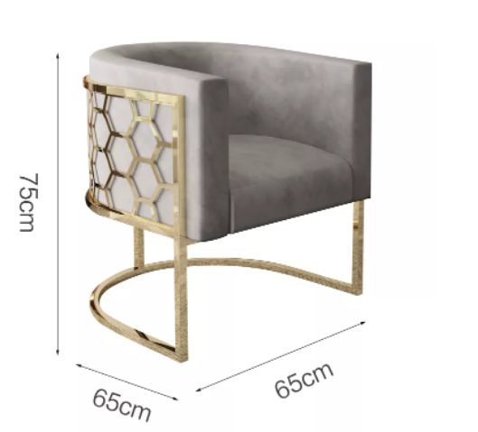 Velvet Modern Dining Chair Design 4