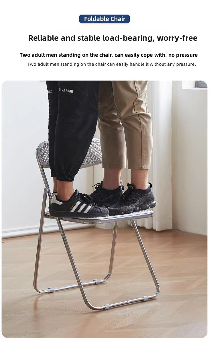 Factory-Wholesale Nordic Modern Minimalist Trendy Vanity Folding Chair Metal Social-Media-Hot Photo Home Dining Chair