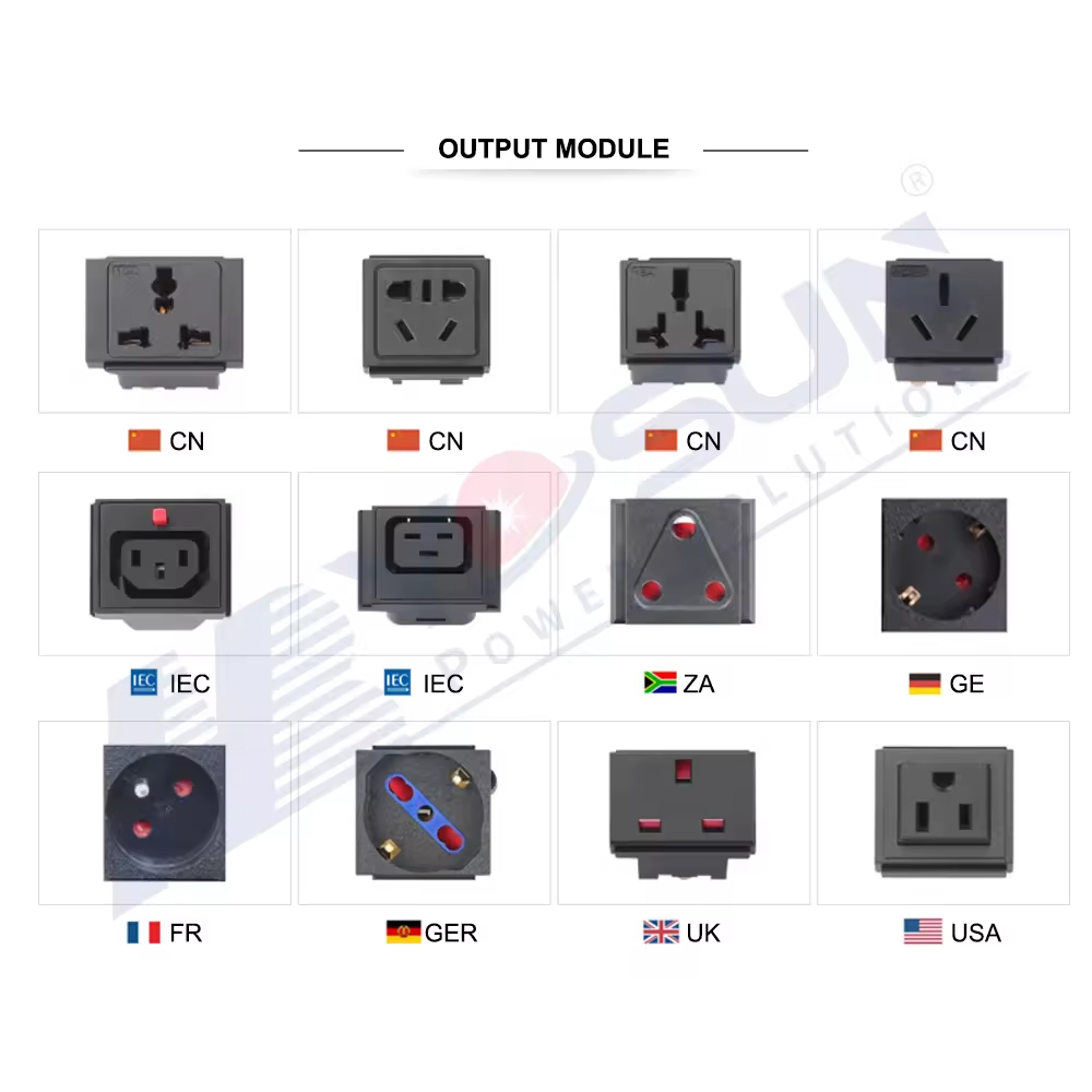 19 Inch Rack Mount Germany PDU 8 Way Schuko Power Distribution Unit Surge Protected Rack Power Strip For Server Room