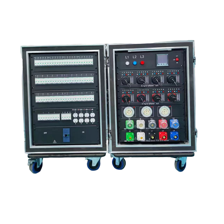 250 Amp 3 Phase Main Power Box 19 Core Socapex Output Temporary Distribution Board Box