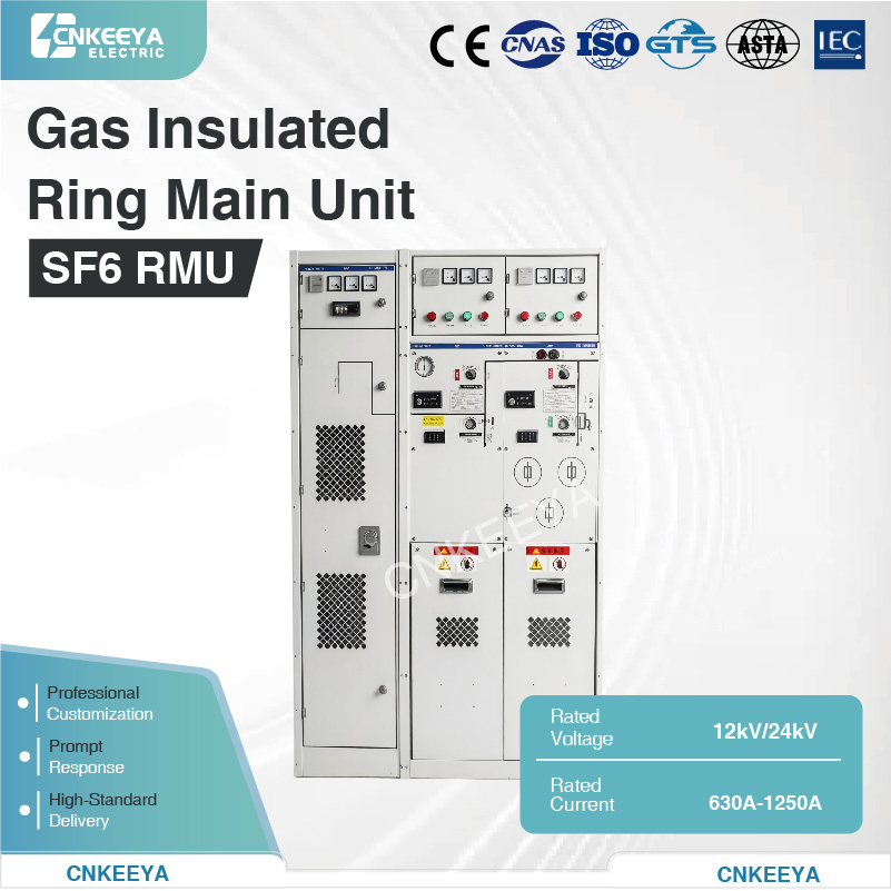 Cnkeeya Nsrm-12/24 Series of Ring Main Unit Sf6 Gas-Insulated Metal-Enclosed Combined Electrical Switchgear