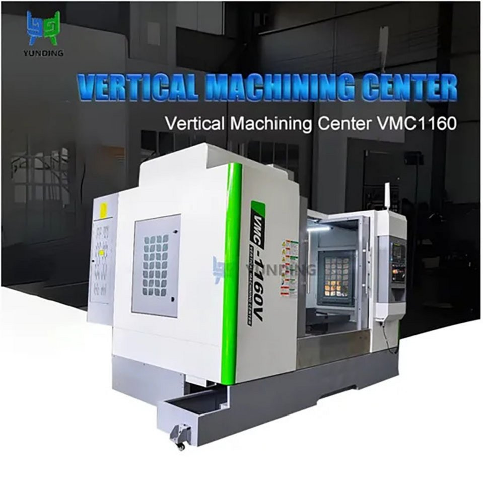 3/4-Axis Vmc1160 Vertical Machining Center with Fanuc Motor &amp; Auto Feed GSK CNC Control System Single Bt40 Spindle