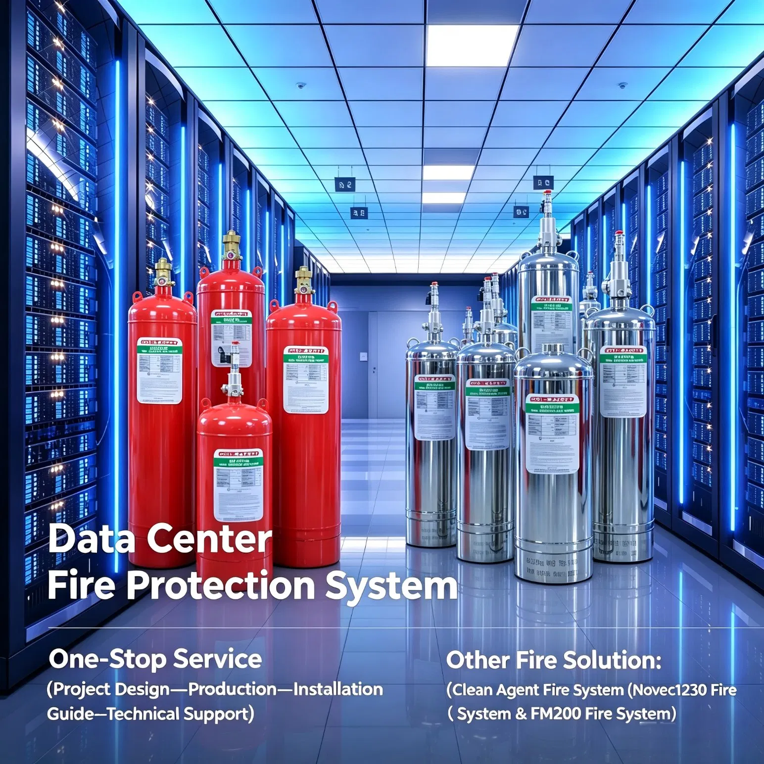 FM200 Fire System for Electrical Control Room and Power Distribution Room Fire Protection