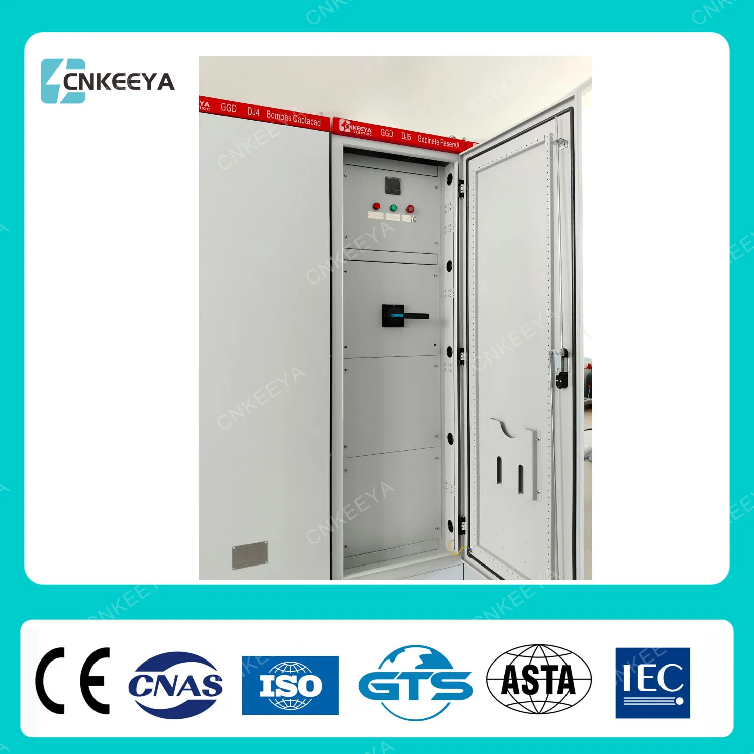 New IP55 Cabinet Cnkeeya China Gas Insulated Switchgear Power Distribution Panel Ggd
