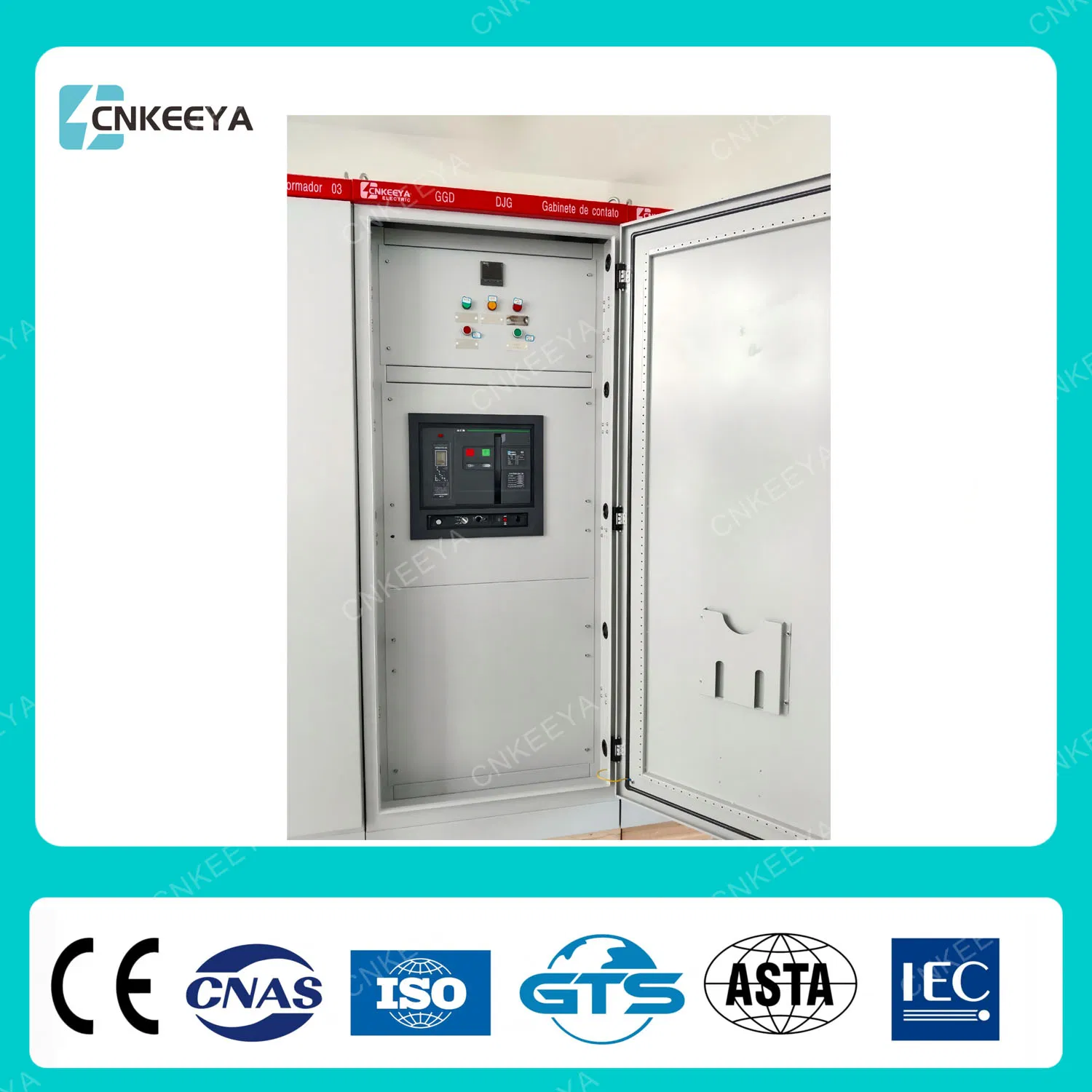 New IP55 Cabinet Cnkeeya China Gas Insulated Switchgear Power Distribution Panel Ggd