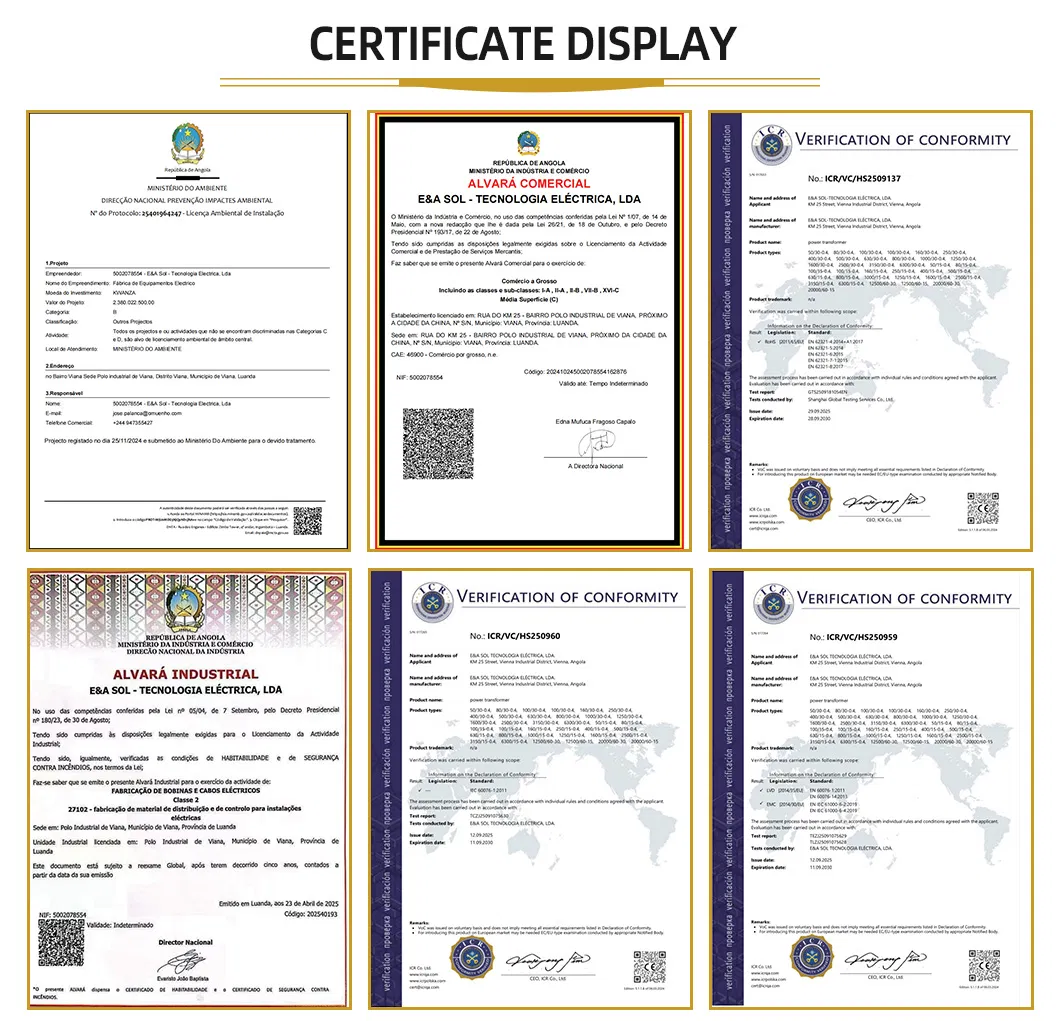 Certifications Display