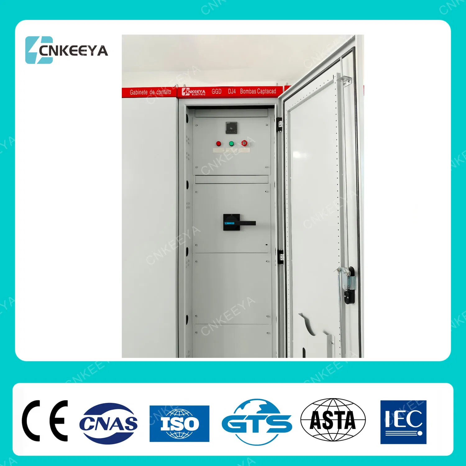 New IP55 Cabinet Cnkeeya China Gas Insulated Switchgear Power Distribution Panel Ggd