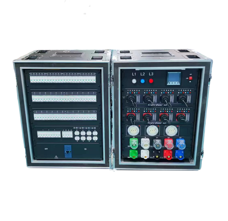 250 Amp 3 Phase Main Power Box 19 Core Socapex Output Temporary Distribution Board Box