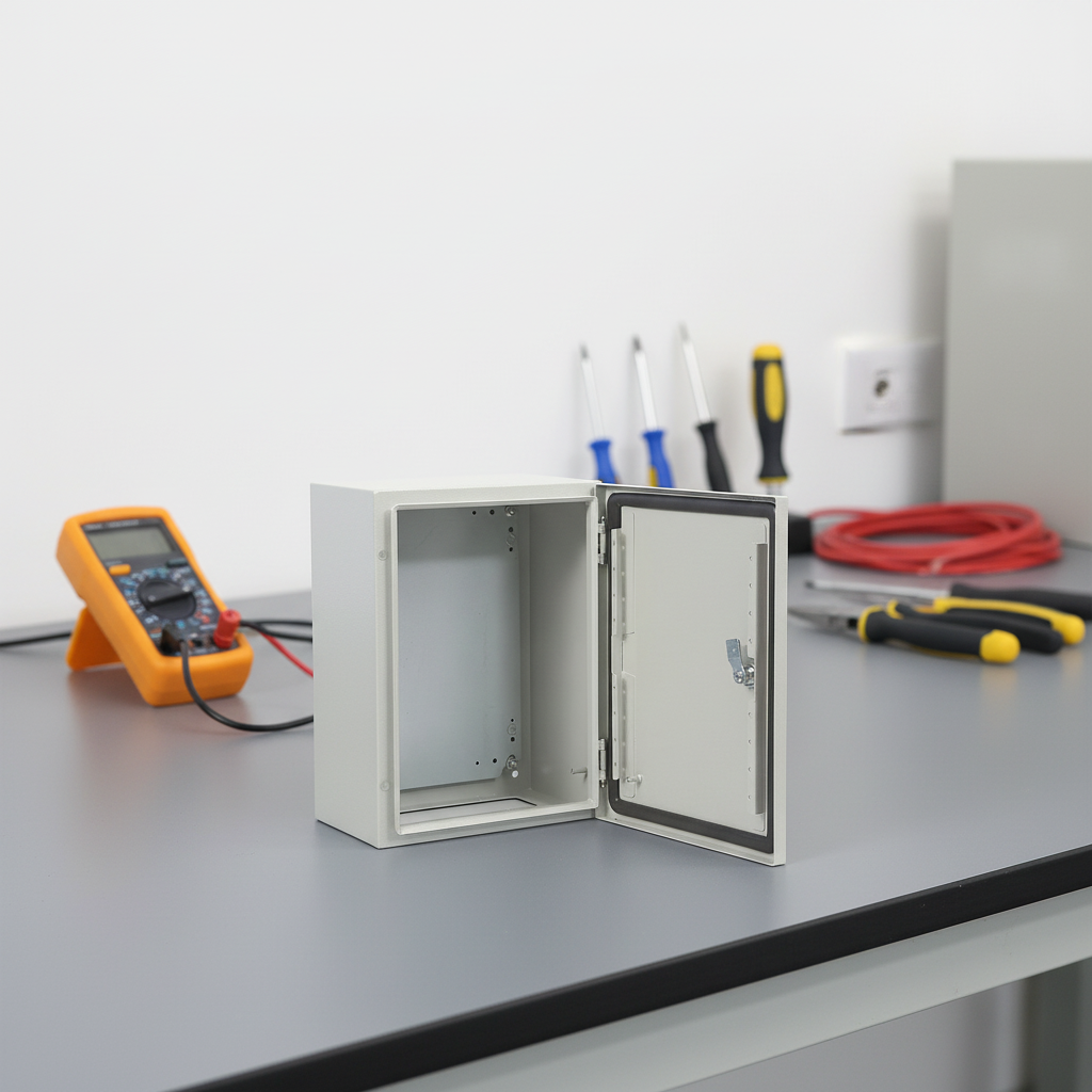 CHANGLI Waterproof DIN Rail Electrical Enclosure Panel Boards Steel Distribution Box with IP55 Protection Level 300x200x150mm