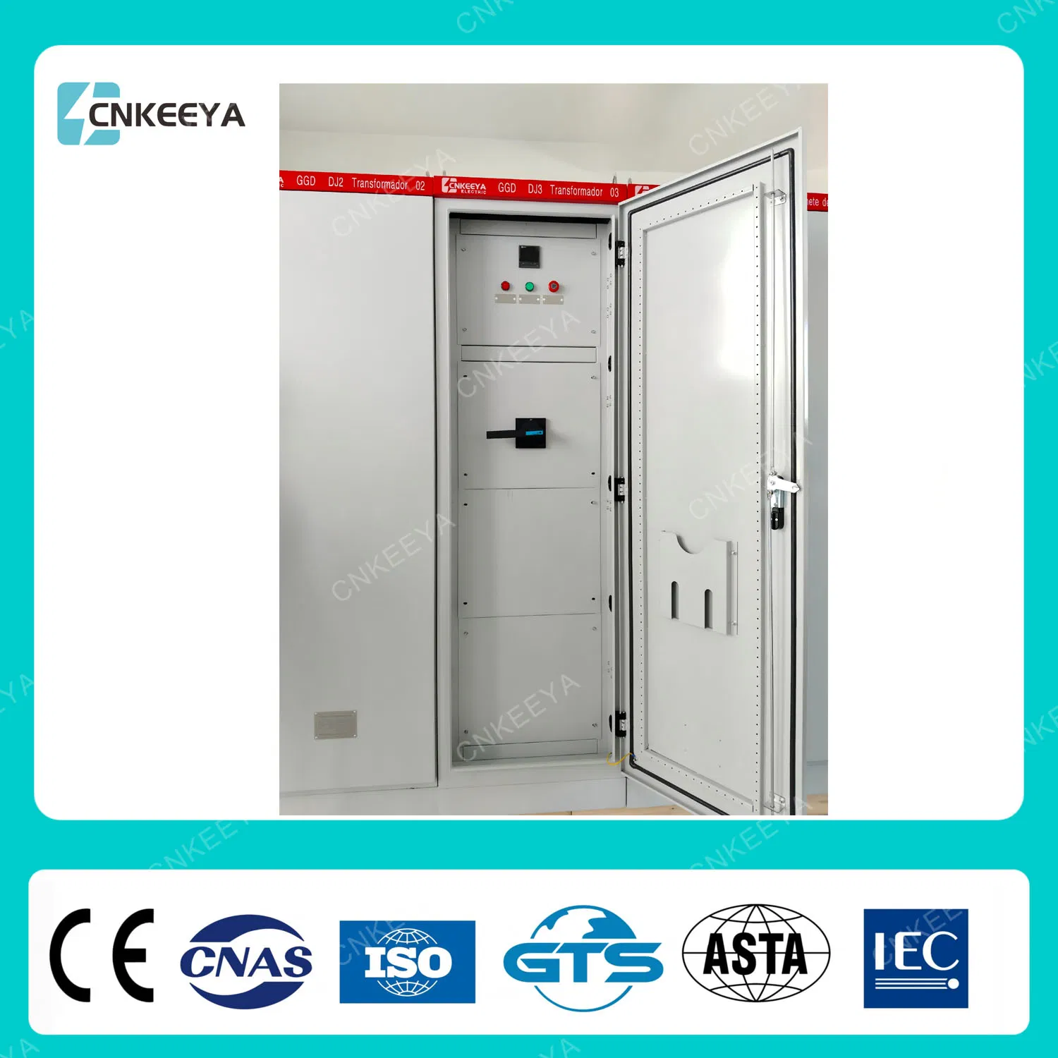 New IP55 Cabinet Cnkeeya China Gas Insulated Switchgear Power Distribution Panel Ggd