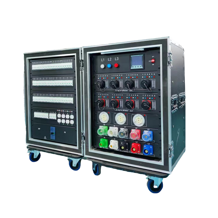 250 Amp 3 Phase Main Power Box 19 Core Socapex Output Temporary Distribution Board Box