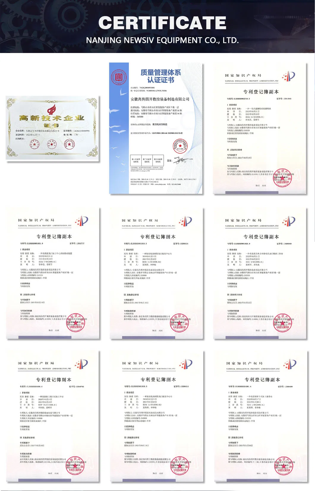 Certificates