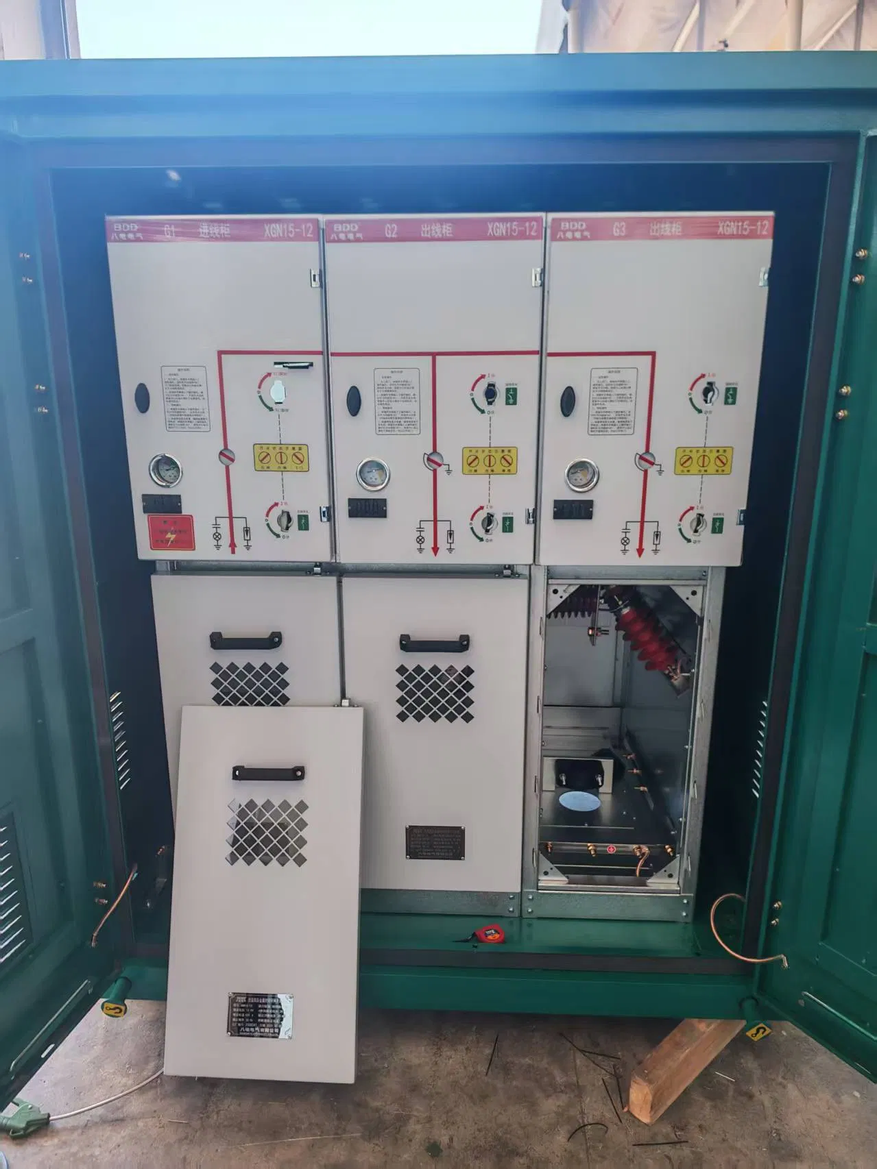 Air Insulation of Sulfur Hexafluoride Switchgear of 10kv High Voltage Semi-Insulated Ring Network Cabinetring Network Cabinet