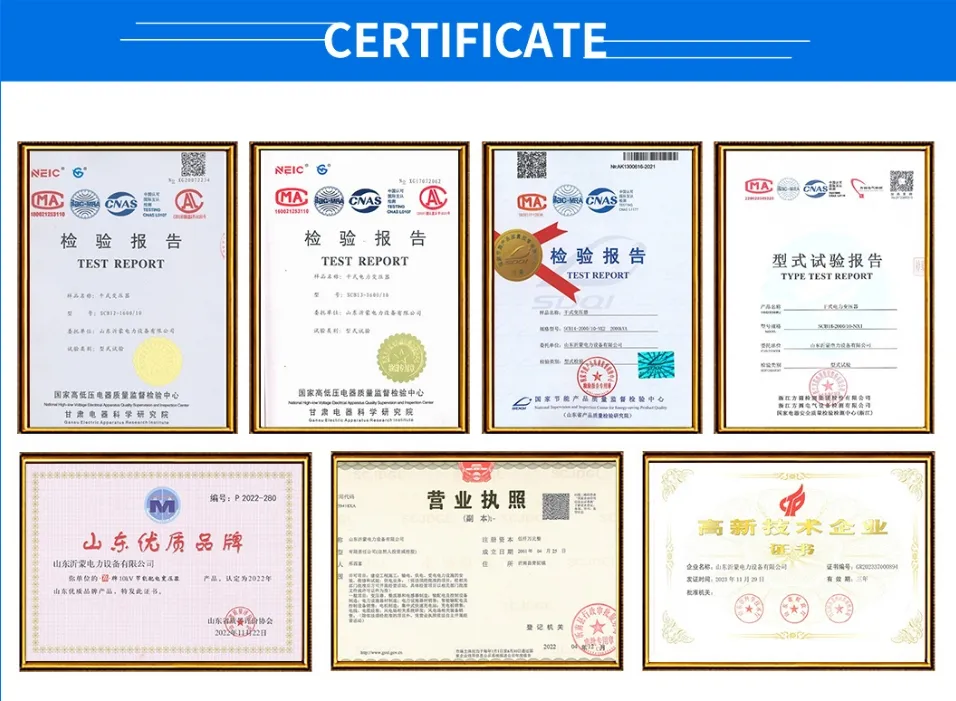 Certifications