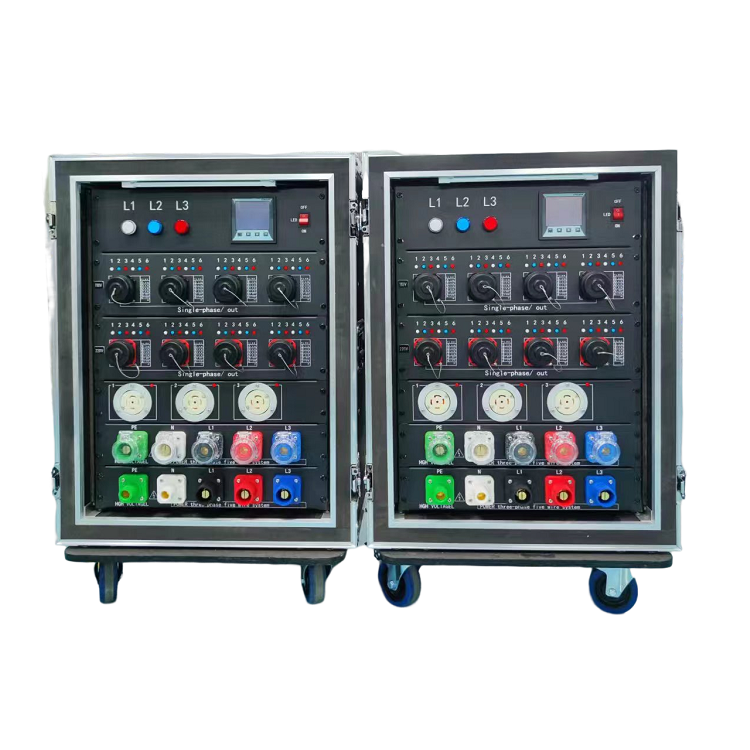 250 Amp 3 Phase Main Power Box 19 Core Socapex Output Temporary Distribution Board Box