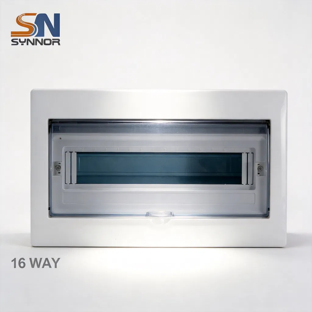 16 Ways MCB Distribution Box Electrical Control Panel with ABS &amp; PC Cover