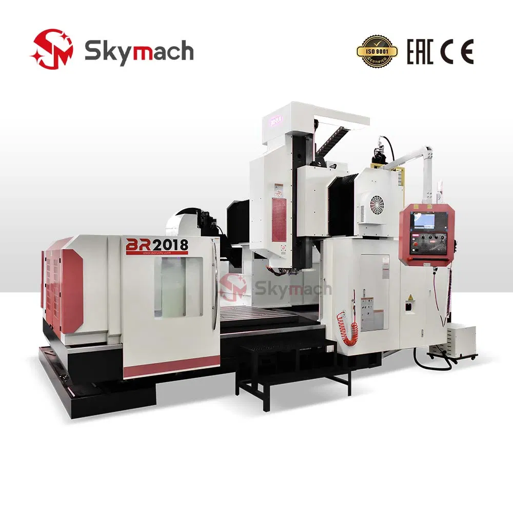 Br2018 Heavy-Duty Bt50 CNC Gantry Machining Center with Linear Guideways and Servo Motors and Fanuc Control