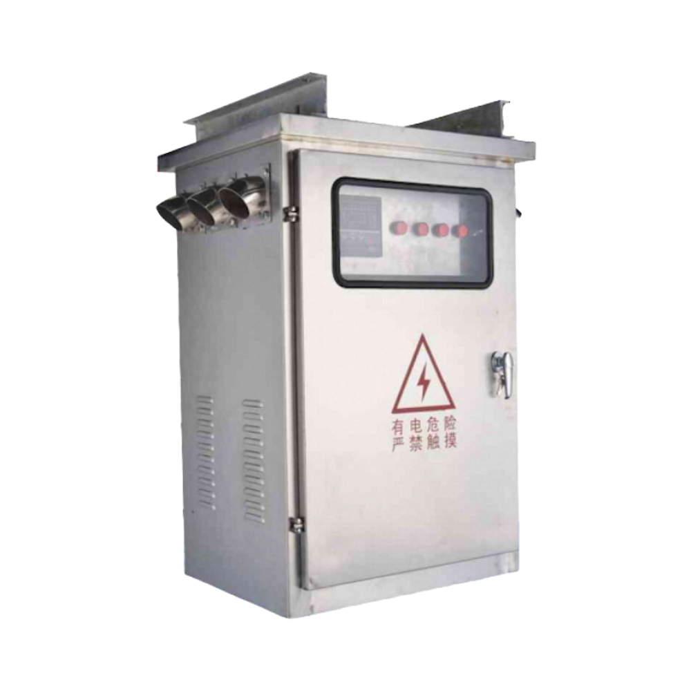 Ourili Smart Metal Fabricator Panel Outdoor Electrical Distribution Cabinet Power Distribution Board IP30 Key Lock 6 Sockets