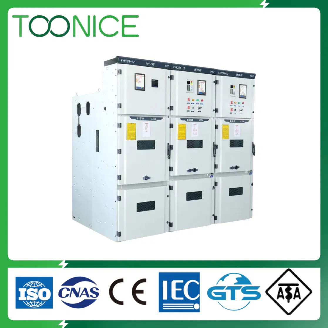Kyn28 12kv Air Insulated Withdrawable Metal Clad Switchgear with Circuit Breaker