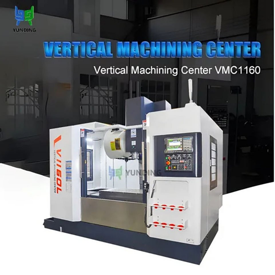 3/4-Axis Vmc1160 Vertical Machining Center with Fanuc Motor &amp; Auto Feed GSK CNC Control System Single Bt40 Spindle