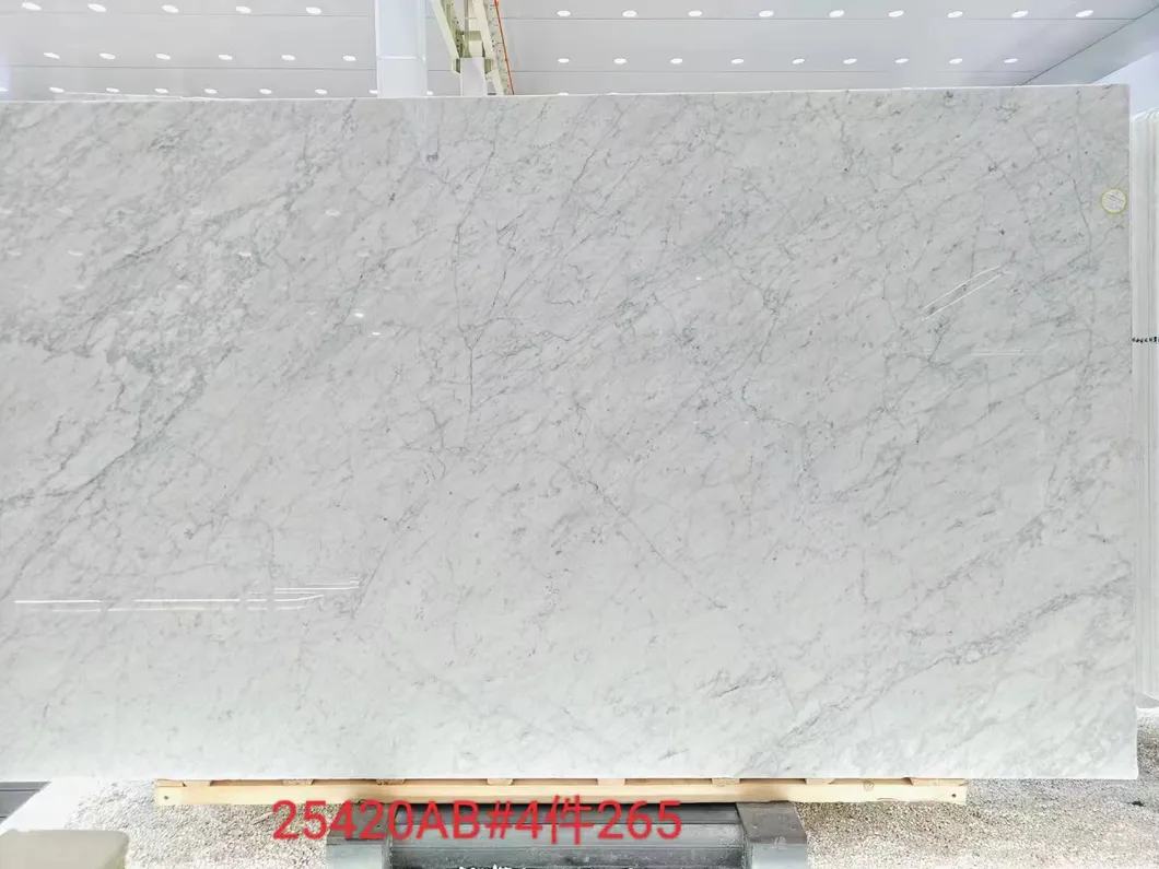 Italian White Carrara Marble Slab 1